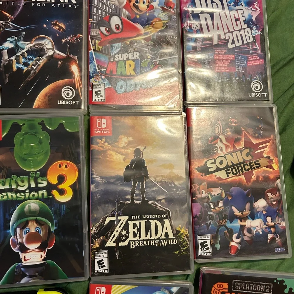 Nintendo switch console and game bundle